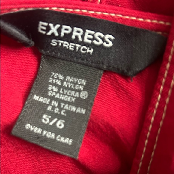 Express Y2K Stretch sleeveless little red dress size 5/6 - Picture 9 of 14